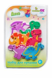 KinderenOK Набор фигурок для купания Динозавры (6 фигурок) (601844796229) в интернет-магазине babypremium.com.ua