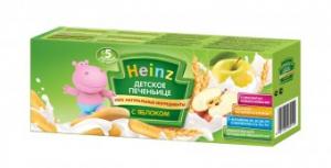 Heinz Хайнц Детское печеньице c яблоком (160 г) 8001040097922 в интернет-магазине babypremium.com.ua