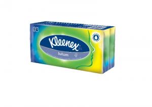 Kleenex Бумажные платочки Balsam трехслойные 8х9шт (5029053002033) в интернет-магазине babypremium.com.ua
