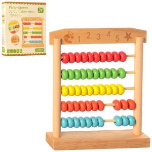 Limo Toy Деревянная игрушка Счеты на подставке (MD 2418) 6903317256778 в интернет-магазине babypremium.com.ua