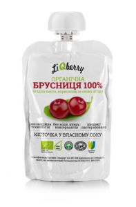 LiQberry Паста из брусники с 3-х лет 100 мл (4820162710250) в интернет-магазине babypremium.com.ua