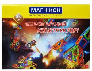 Магникон 3D магнитный конструктор, 83 деталей (МК-83) в интернет-магазине babypremium.com.ua
