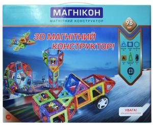 Магнікон 3D магнітний конструктор, 98 деталей (МК-98) в інтернет-магазині babypremium.com.ua