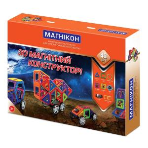 Магникон 3D магнитный конструктор, 40 дет. (MK-40) в интернет-магазине babypremium.com.ua