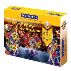 Магникон 3D магнитный конструктор, 46 дет. (MK-46) в интернет-магазине babypremium.com.ua