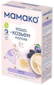 Mamako МамаКо Молочна каша вівсяна з чорносливом на козячому молоці 200 г (4670017090033) в інтернет-магазині babypremium.com.ua