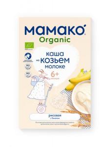 Mamako Молочная каша рисовая с бананом органик на козьем молоке 200 г (8437022039237) в интернет-магазине babypremium.com.ua
