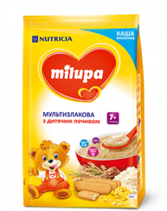 Milupa Каша молочная Мультизлаковая с печеньем 7 мес.+ 210гр (мягкая упак.) 5900852931161 в интернет-магазине babypremium.com.ua
