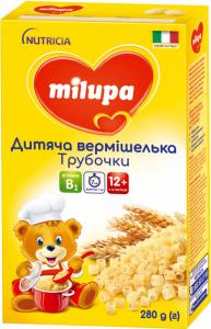 Milupa Детская вермишель Трубочки для питания детей от 12-ти месяцев 280 г (8017619400932) в интернет-магазине babypremium.com.ua