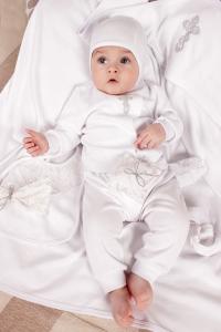 Модный Карапуз Крестильный набор для новорожденного из хлопка (разм 56, 62, 68, 74 см) 03-00575-0 в интернет-магазине babypremium.com.ua