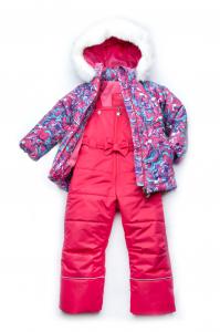 Модний Карапуз Зимовий дитячий костюм-комбінезон із мембранної тканини для дівчинки (зріст 86, 98, 104 см) 03-00665-0 в інтернет-магазині babypremium.com.ua