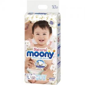 Moony Natural Підгузки L (9-14kg) 76 шт (2*38 шт.) (4903111242030) для внутрішнього ринку Японії! в інтернет-магазині babypremium.com.ua