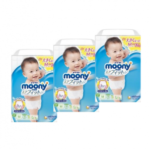 3 упаковки Трусики Moony для починаючих ходити 6-11 кг 58 шт (M) 4903111248292 3 упаковки Трусики Moony для починаючих ходити 6-11 кг 58 шт (M) 4903111248292 в інтернет-магазині babypremium.com.ua