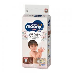 Moony Natural Трусики-підгузки L (9-14kg) 36 шт (4903111243099) для внутрішнього ринку Японії! в інтернет-магазині babypremium.com.ua