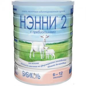 Детская смесь Нэнни 2 с пребиотиком, 6-12 мес, 400 г (9421025231964) в интернет-магазине babypremium.com.ua