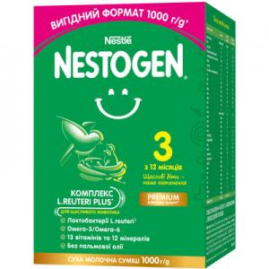 Nestle Нестле Нестожен 3 Молочна суміш, 1000гр 8445290233745 в інтернет-магазині babypremium.com.ua