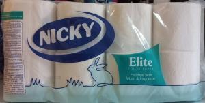 Nicky Туалетний папір Elite 8 рулонів 3 шаровий (8004260290883) в інтернет-магазині babypremium.com.ua
