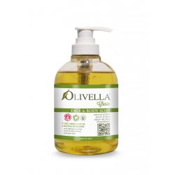 Olivella Рідке мило для обличчя та тіла на основі оливкової олії, 300мл 764412260109 в інтернет-магазині babypremium.com.ua