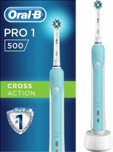 Oral-B Електрична зубна щітка Pro 1 500 СrossAсtion Синя (4210201851813) в інтернет-магазині babypremium.com.ua