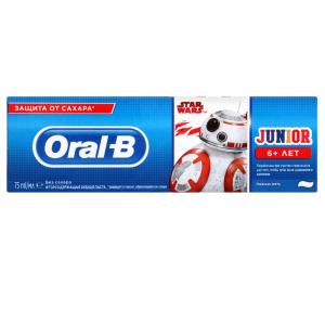 Oral-B Зубная Паста Junior Star Wars 75 мл (8001090655141) в интернет-магазине babypremium.com.ua