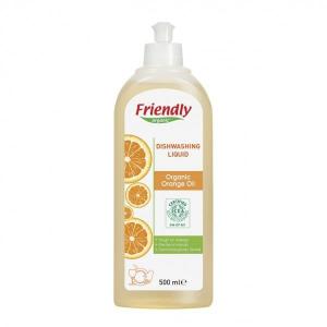 Friendly Organic Средство для мытья посуды Апельсиновое масло, 500 мл (8680088180447) в интернет-магазине babypremium.com.ua