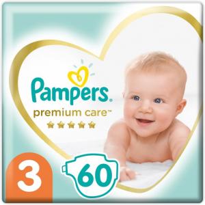 Підгузки Pampers Premium Care Midi 3 (5-9 кг) 60 шт. 4015400274780 в інтернет-магазині babypremium.com.ua