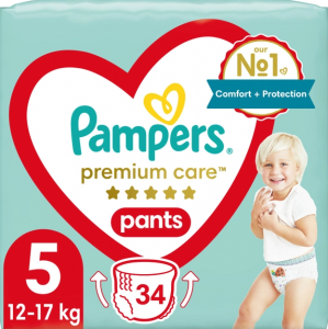  Pampers Premium Care Pants Midi 5 (12-17 ) 34  (8001090759870)  - babypremium.com.ua