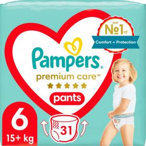 Підгузки-трусики Pampers Premium Care Pants 6 Extra Large (15+ кг) 31 шт (8001090759917) в інтернет-магазині babypremium.com.ua