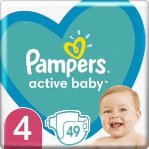 Підгузки Pampers Active Baby Maxi 4 (8-14кг.) 49шт (8001090949851) в інтернет-магазині babypremium.com.ua