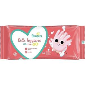Pampers Дитячі вологі серветки Kids Hygiene On-the-go 40 шт. (8006540222089) в інтернет-магазині babypremium.com.ua