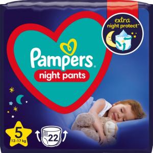 Pampers Підгузки-трусики нічні Night Pants 5 (12-17 кг) 22 шт (8006540234730) в інтернет-магазині babypremium.com.ua