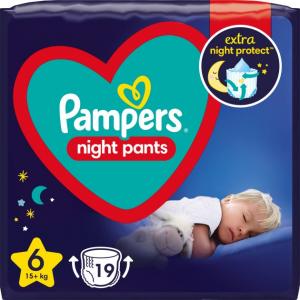 Pampers Подгузники-трусики ночные Night Pants 6 (15+ кг) 19 шт (8006540234761) в интернет-магазине babypremium.com.ua