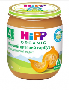 HiPP Первая детская тыква, 125г (4063) 9062300108719 в интернет-магазине babypremium.com.ua