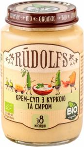 Rudolfs Пюре органічне Крем-суп з куркою і сиром з 8 месяців 190 г (4751017940976) в інтернет-магазині babypremium.com.ua