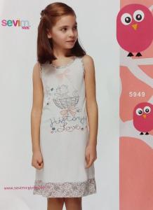 Sevim Нічна сорочка для дівчинки Асорті (Піжама_ДевС) 5949 в інтернет-магазині babypremium.com.ua
