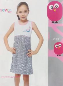 Sevim Нічна сорочка для дівчинки Ассорті (Пижама_ДевС) 6185 в інтернет-магазині babypremium.com.ua