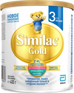 Similac Молочная смесь Gold 3 (1-3 лет) 400г 5391523058636 в интернет-магазине babypremium.com.ua