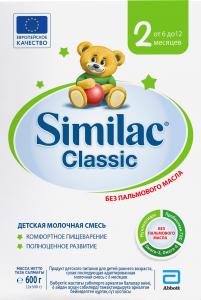 Similac Симилак Молочная смесь Классик 2 (6-12 мес) картон, 600 г (5391523058889) в интернет-магазине babypremium.com.ua