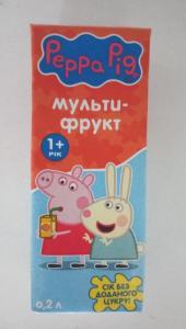Peppa Pig Сік мультифрукт, 200мл, 4820146445406 в інтернет-магазині babypremium.com.ua
