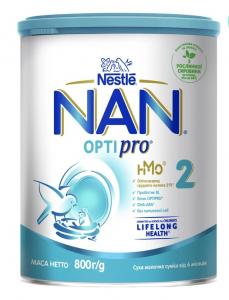 Nestle Nan Нестле Нан 2 Молочна суміш OptiPro, 800гр 7613032477530 в інтернет-магазині babypremium.com.ua