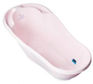 Tega Baby Ванночка Кролики со сливом и термометром, светло-розовый, 92 см (KR-011-104) 5902963008336 в интернет-магазине babypremium.com.ua