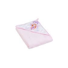Tega Baby Полотенце для купания Принцесса 80x80 100% хлопок розовый (rozowy) LP-008 80X80-123 (5902963008664) в интернет-магазине babypremium.com.ua