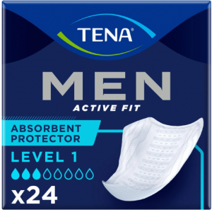 Tena Урологічні прокладки для чоловіків Men Active Fit Level 1 24 шт (7322541493053) в інтернет-магазині babypremium.com.ua