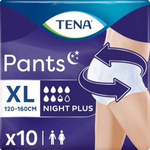 Tena -   Pants Plus Night Extra Large 10  (7322542133569)   2   - babypremium.com.ua