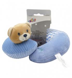 Tulilo Подголовник-подушка Мишка голубой 11/5129/1 (5904042051295) в интернет-магазине babypremium.com.ua
